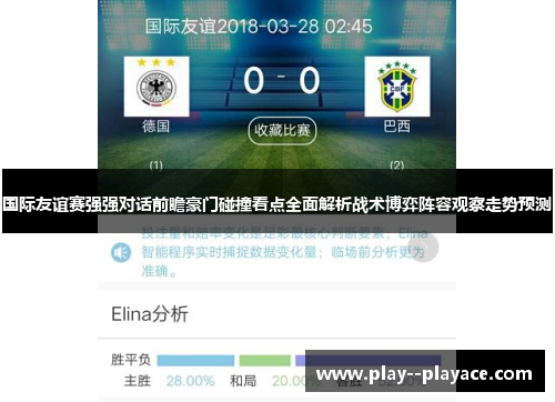 国际友谊赛强强对话前瞻豪门碰撞看点全面解析战术博弈阵容观察走势预测 国际友谊赛强强对话前瞻豪门碰撞看点全面解析战术博弈阵容观察走势预测